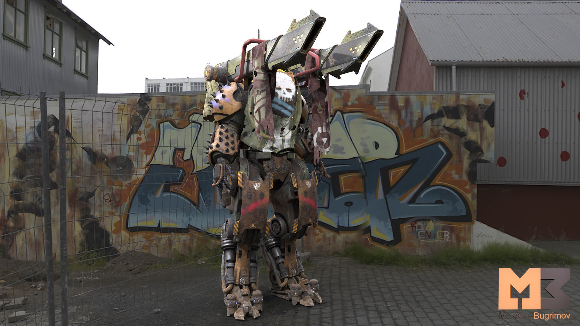 SCI-FI Characters 02 TITAN Low-poly 3D model_7