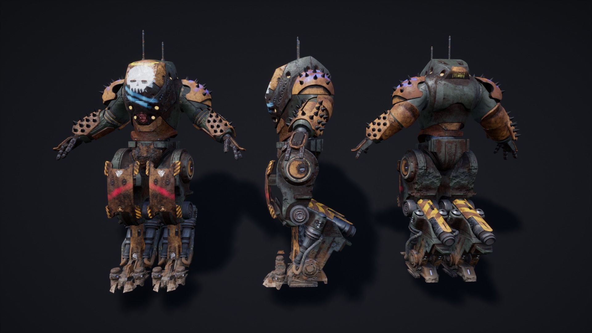 SCI-FI Characters 02 TITAN Low-poly 3D model_11