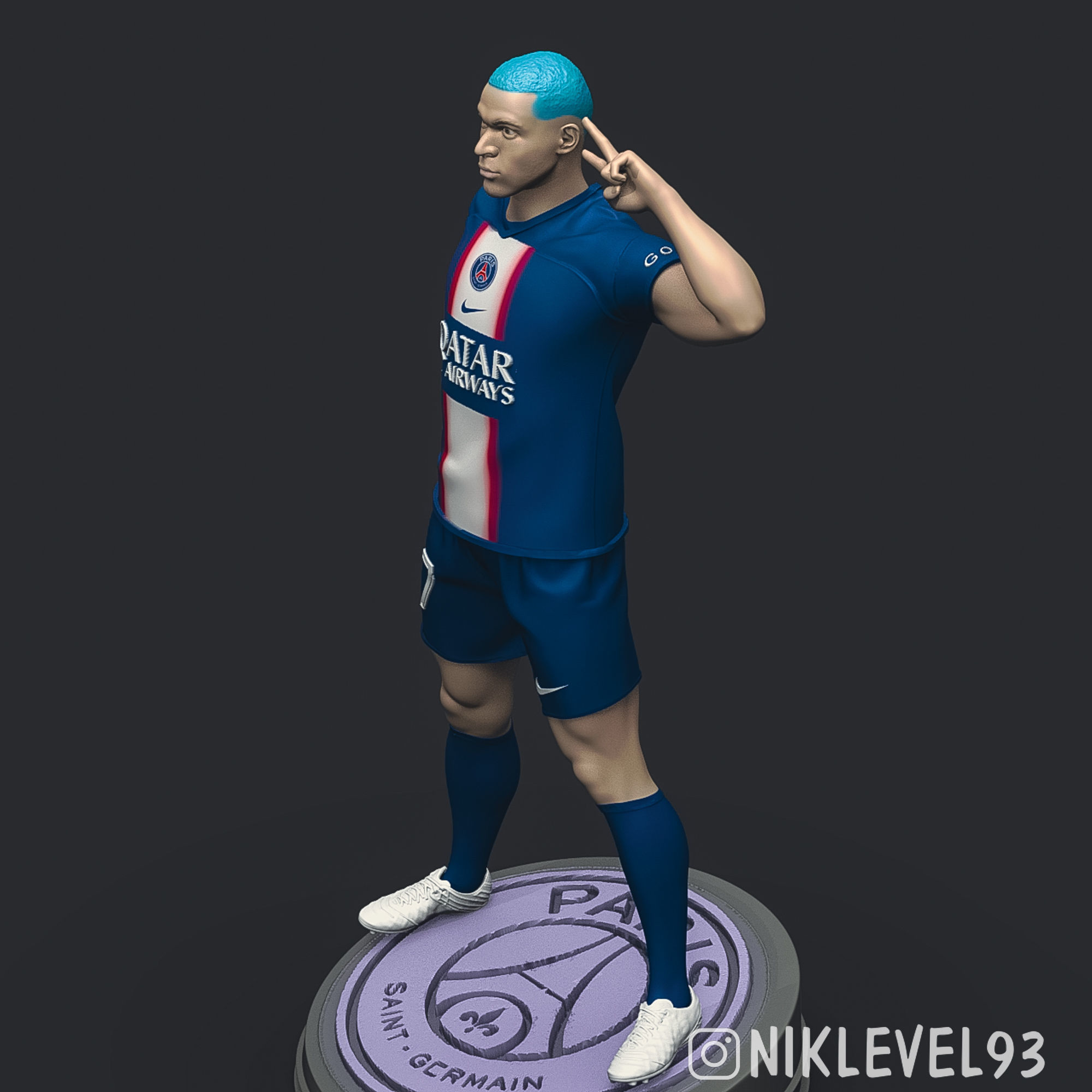 Kylian Mbappe 3D Printable 3 3D print model_9