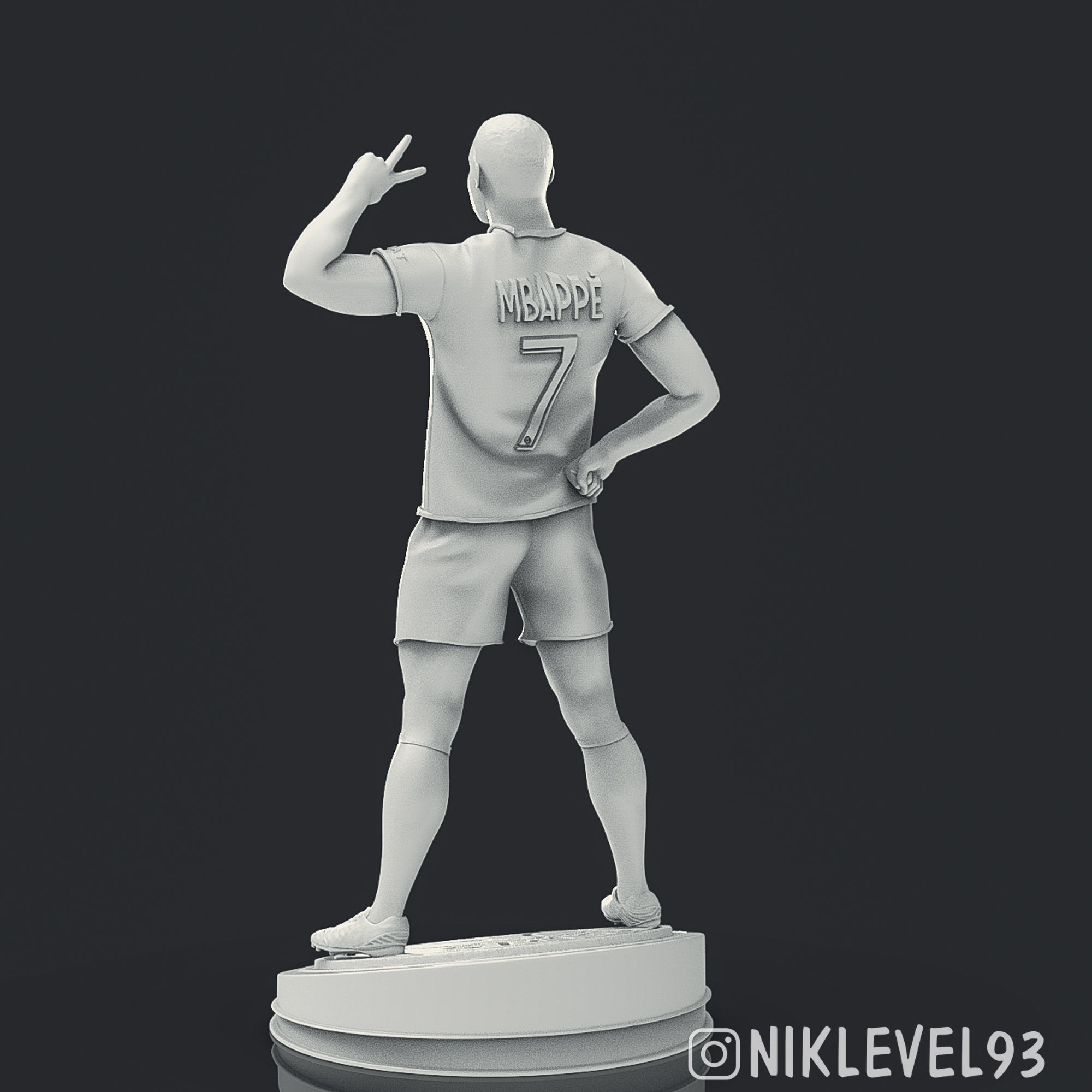Kylian Mbappe 3D Printable 3 3D print model_18
