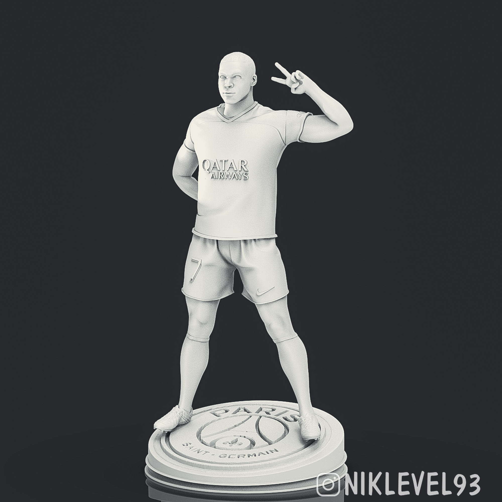 Kylian Mbappe 3D Printable 3 3D print model_15
