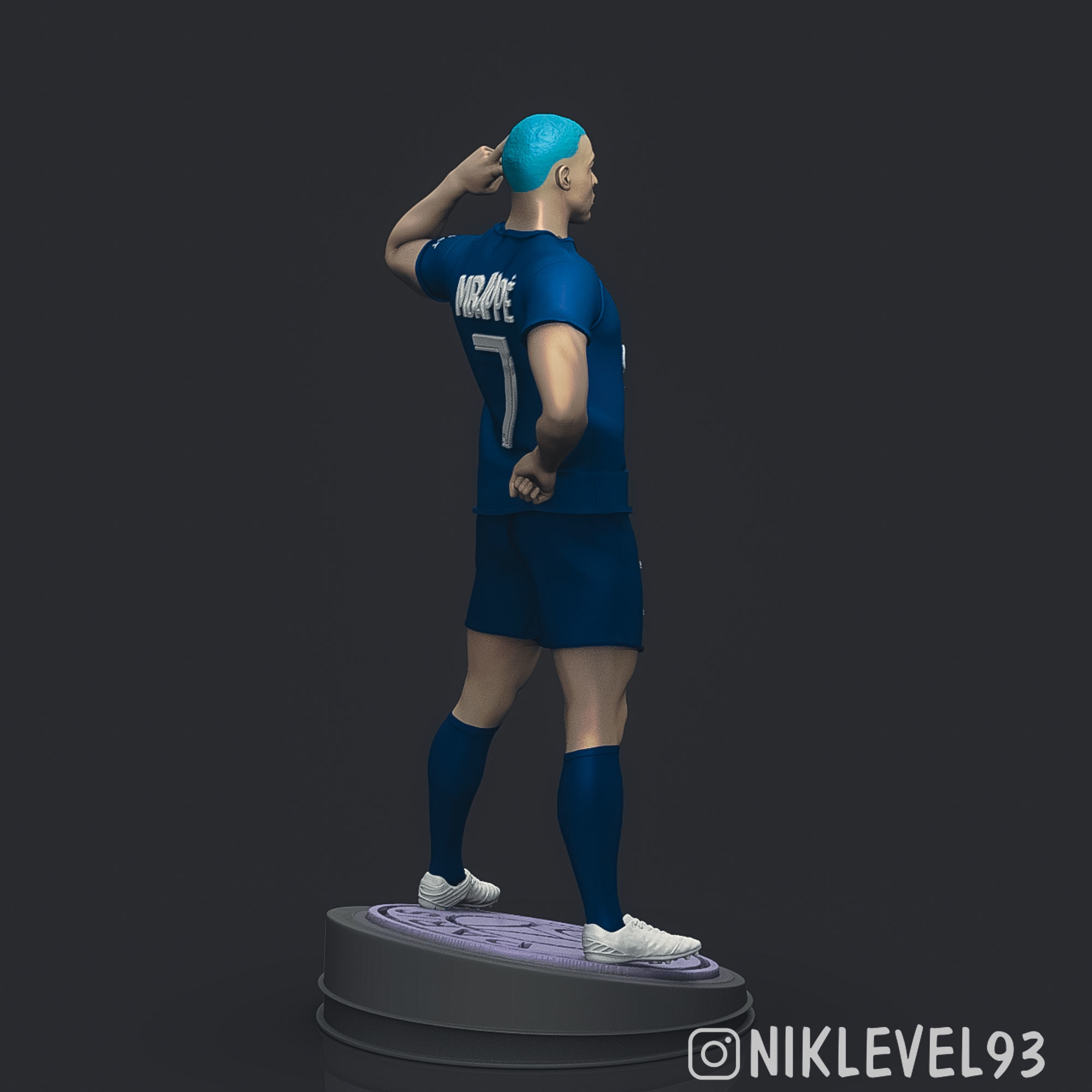 Kylian Mbappe 3D Printable 3 3D print model_5