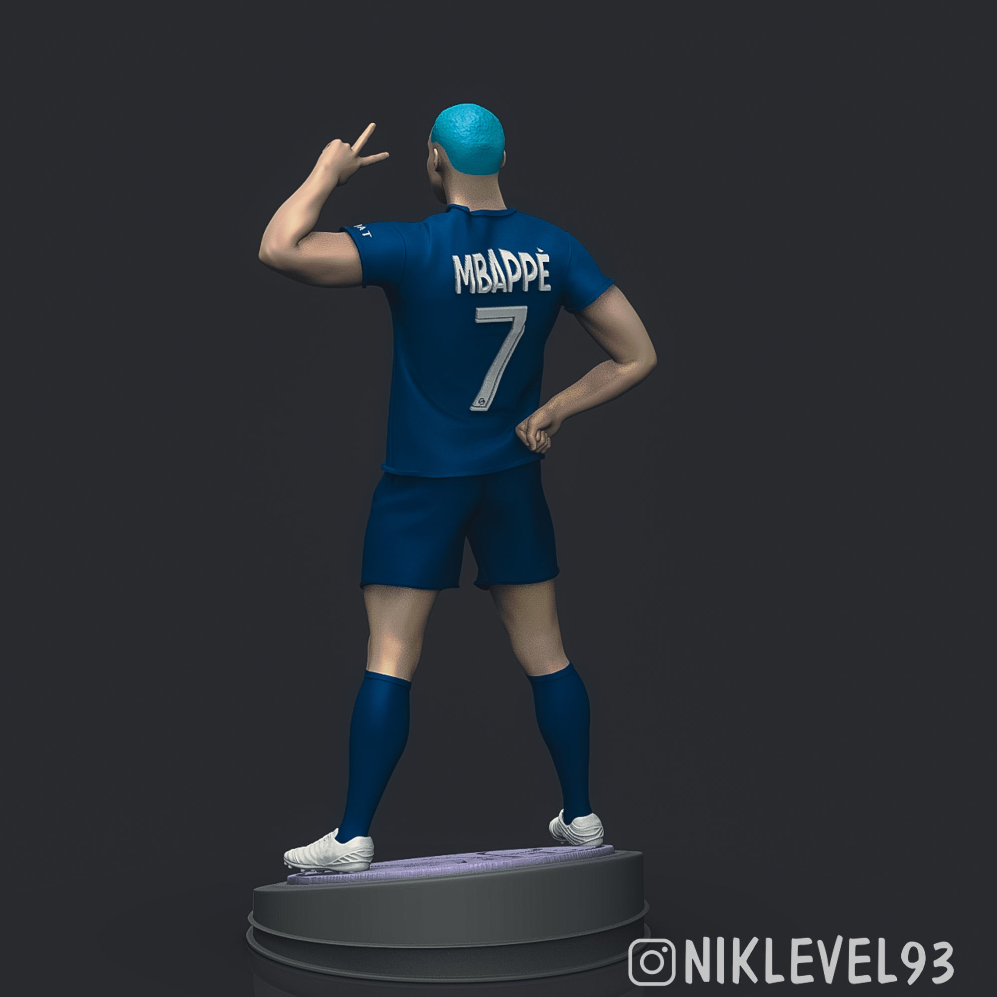 Kylian Mbappe 3D Printable 3 3D print model_4
