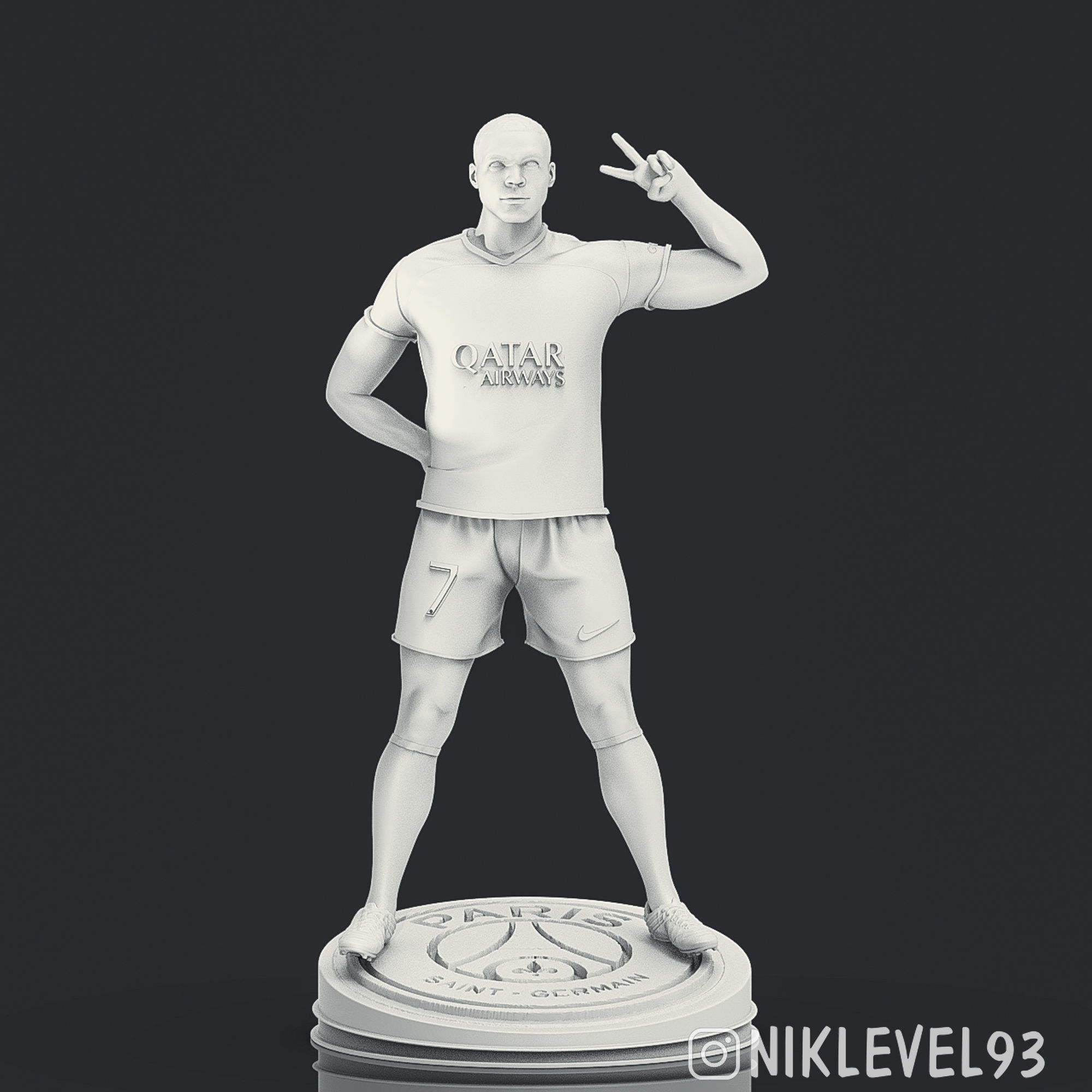 Kylian Mbappe 3D Printable 3 3D print model_14