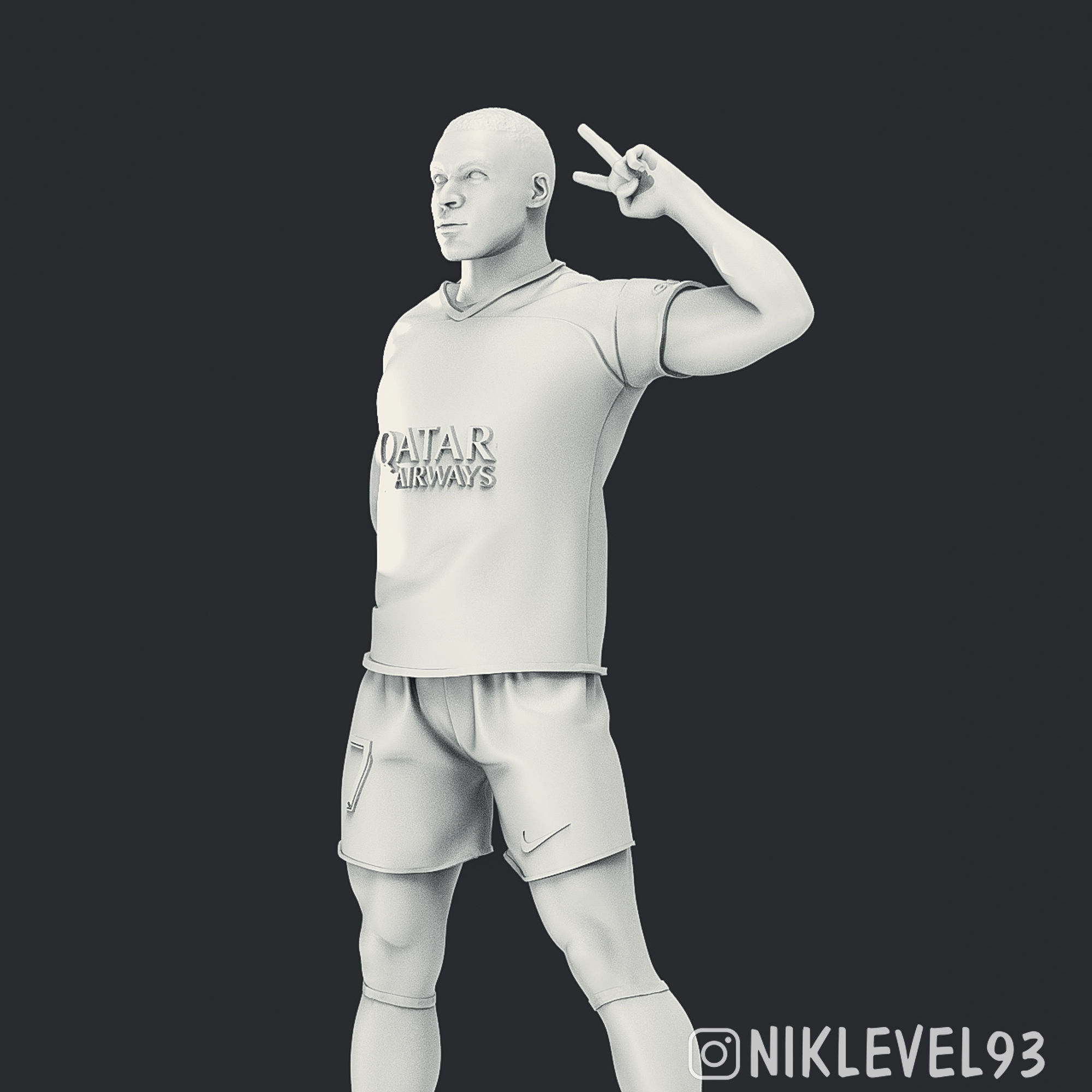 Kylian Mbappe 3D Printable 3 3D print model_24