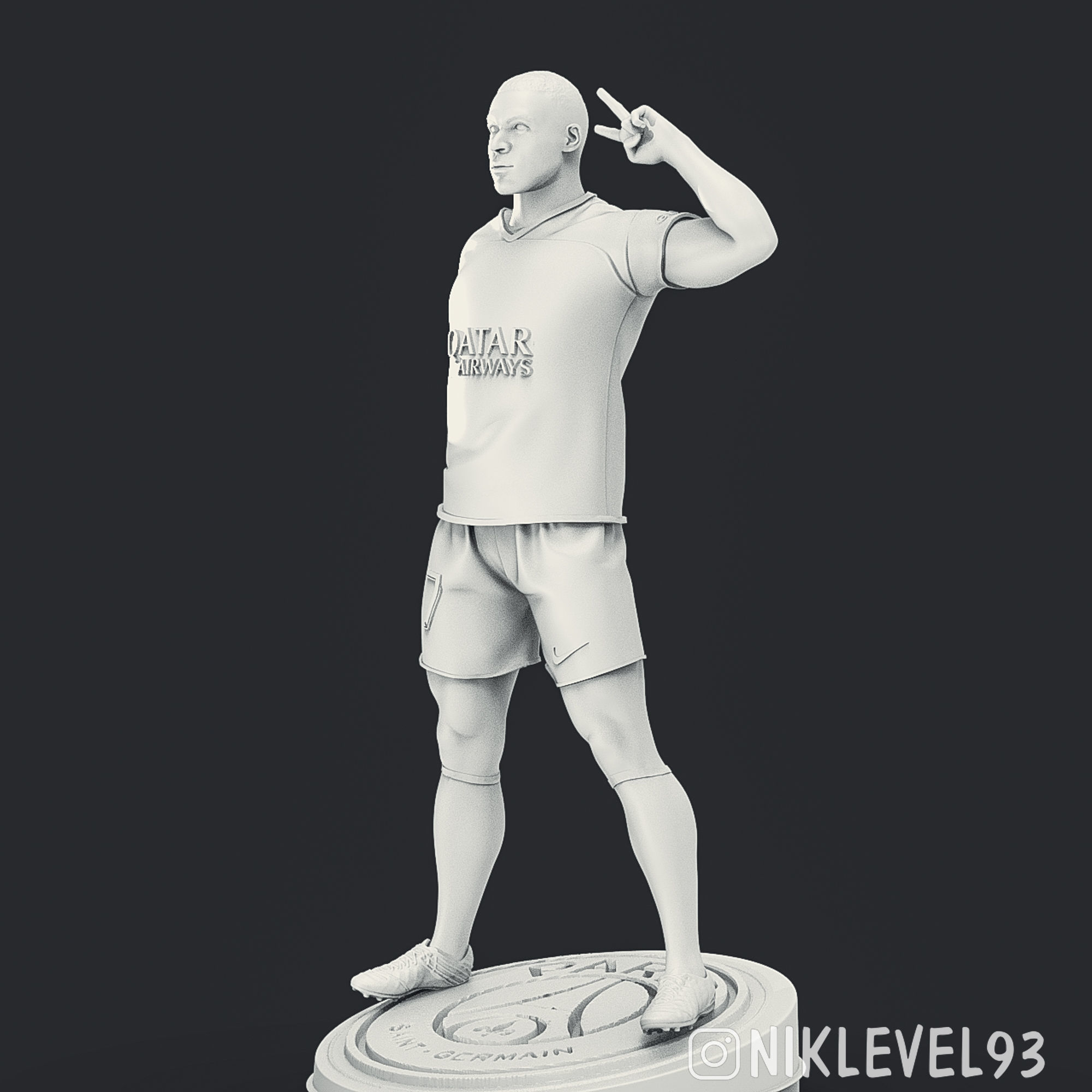 Kylian Mbappe 3D Printable 3 3D print model_21