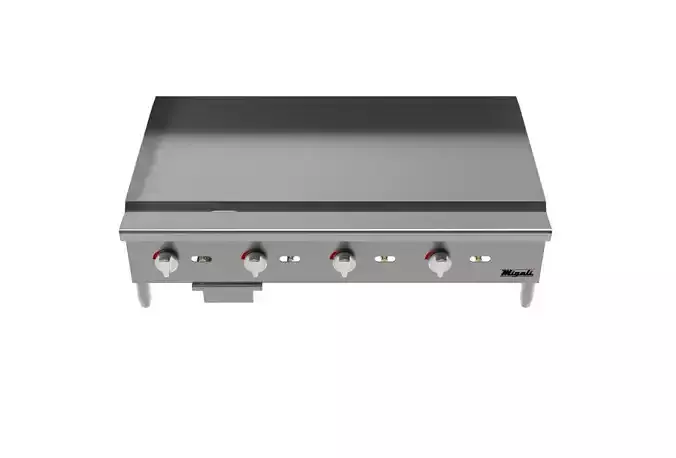 Wide Manual Griddle 48 in  3D model