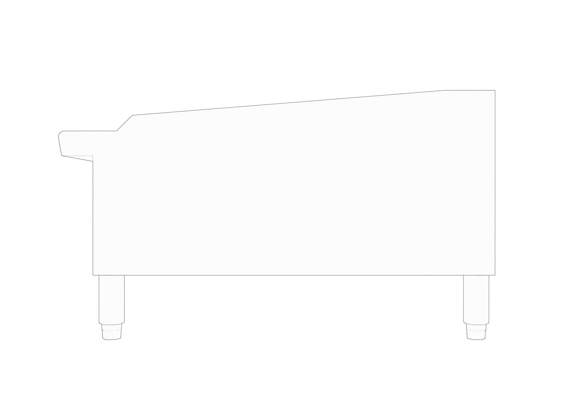 Wide Manual Griddle 48 in  3D model_10