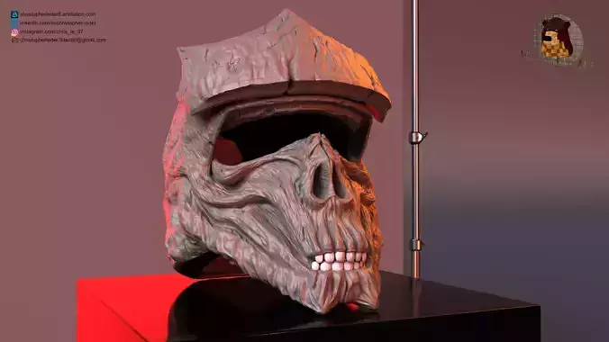 Star Wars Shore Trooper Skull Helmet  3D print model