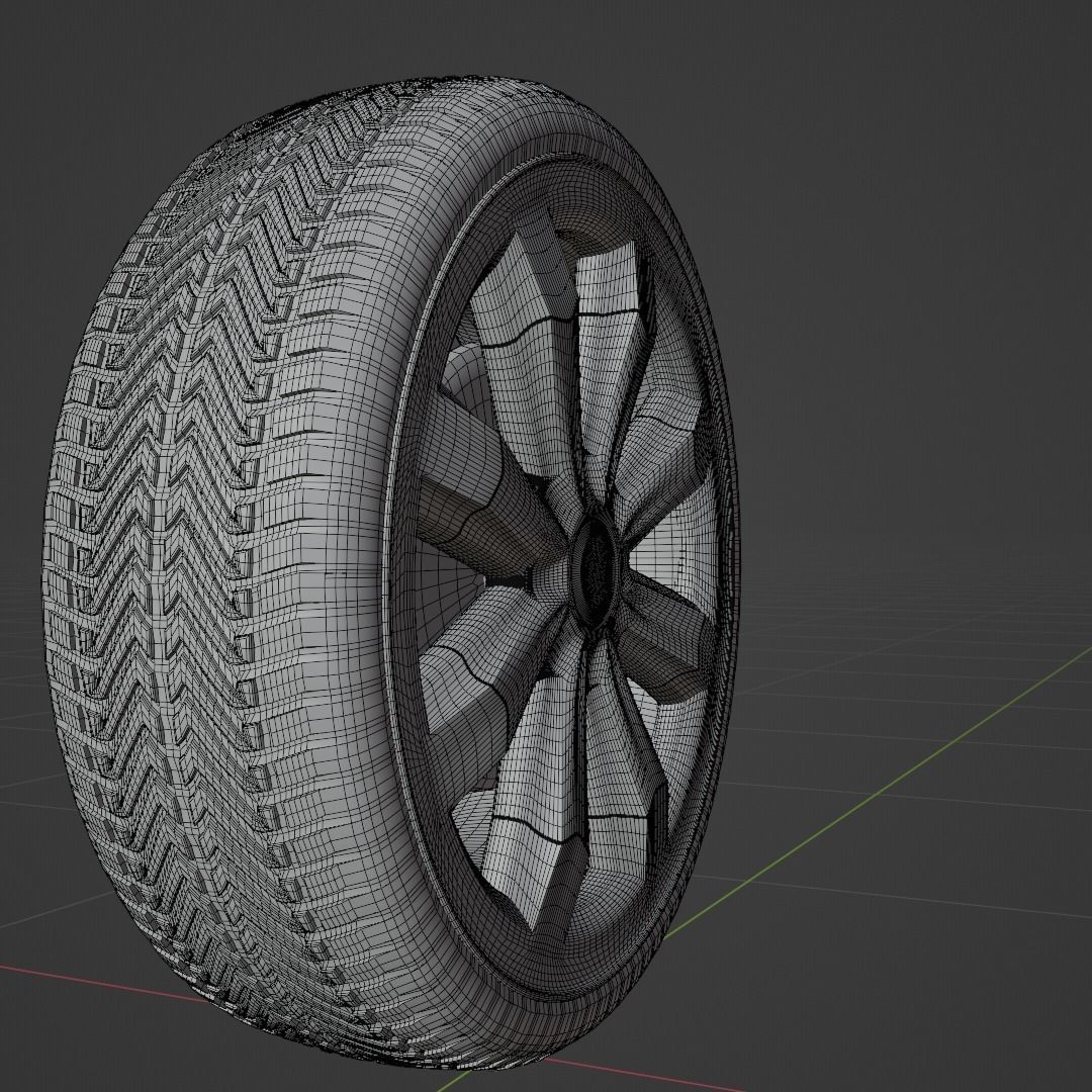 Car Rim Free 3D model_5