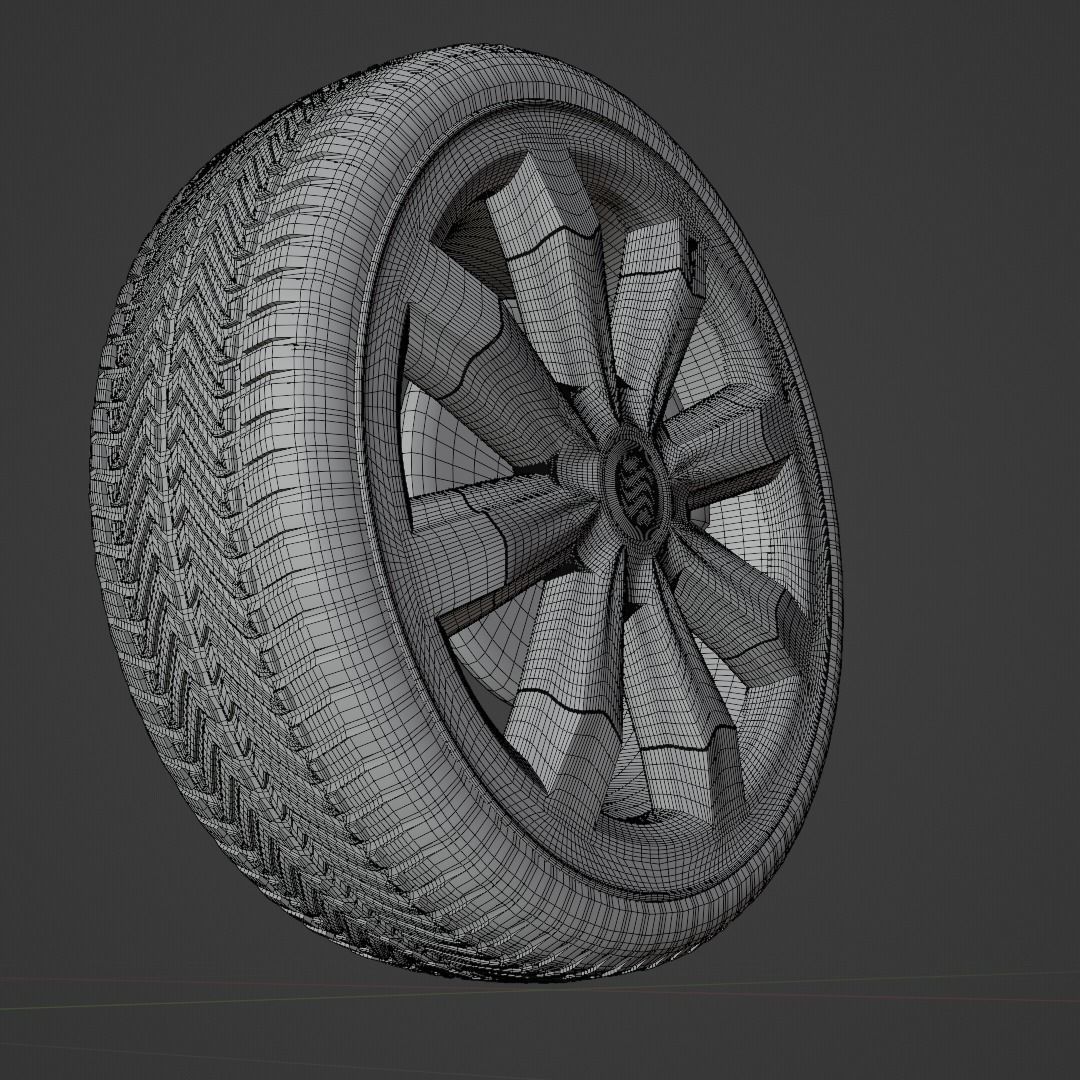 Car Rim Free 3D model_6