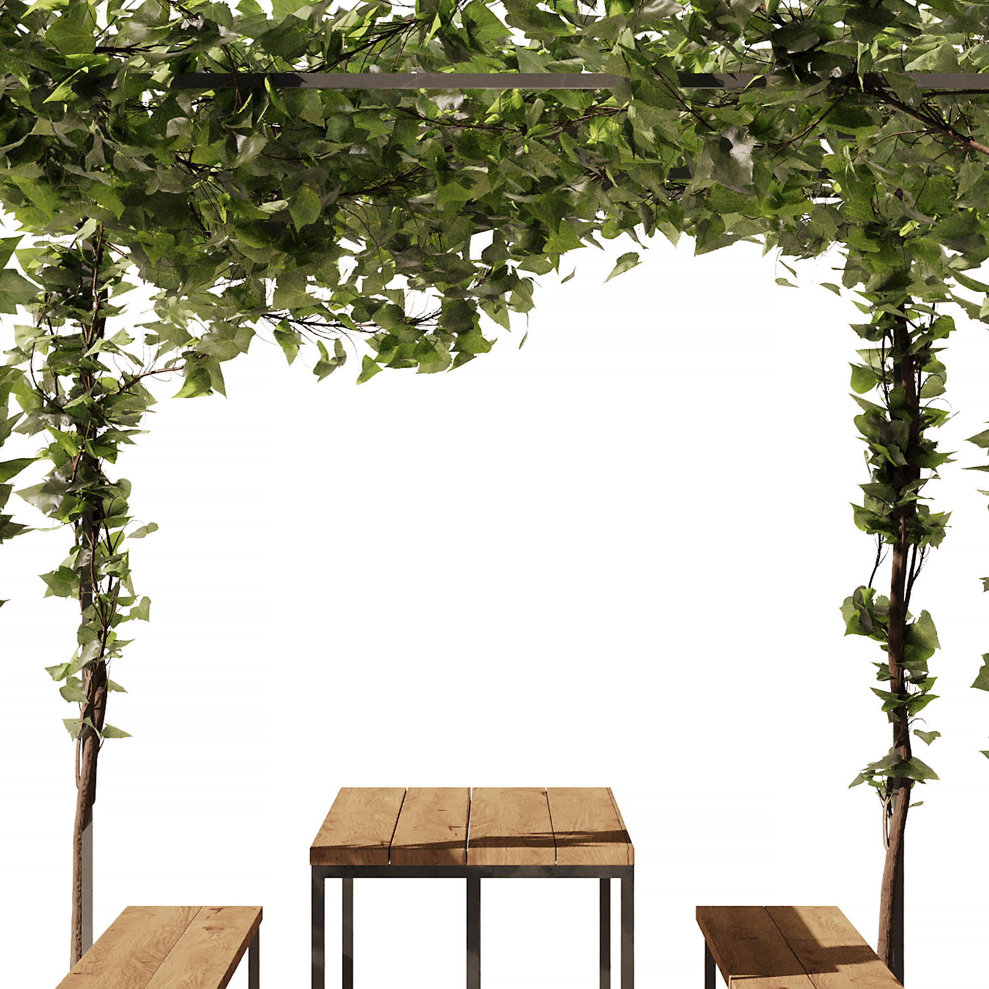 Outdoor Plant - Arbour Set1 3D model_10