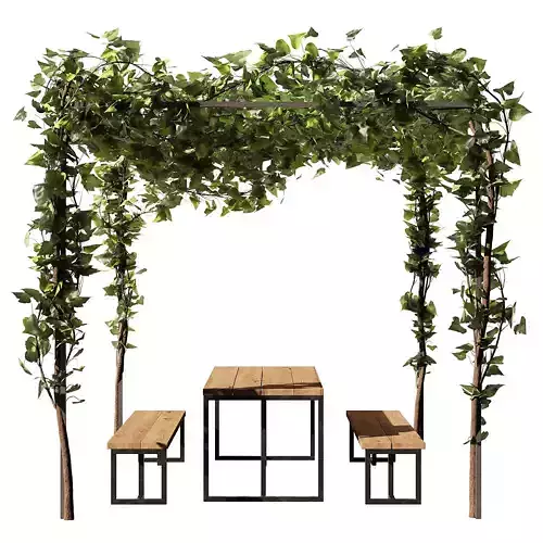 Outdoor Plant - Arbour Set1 3D model