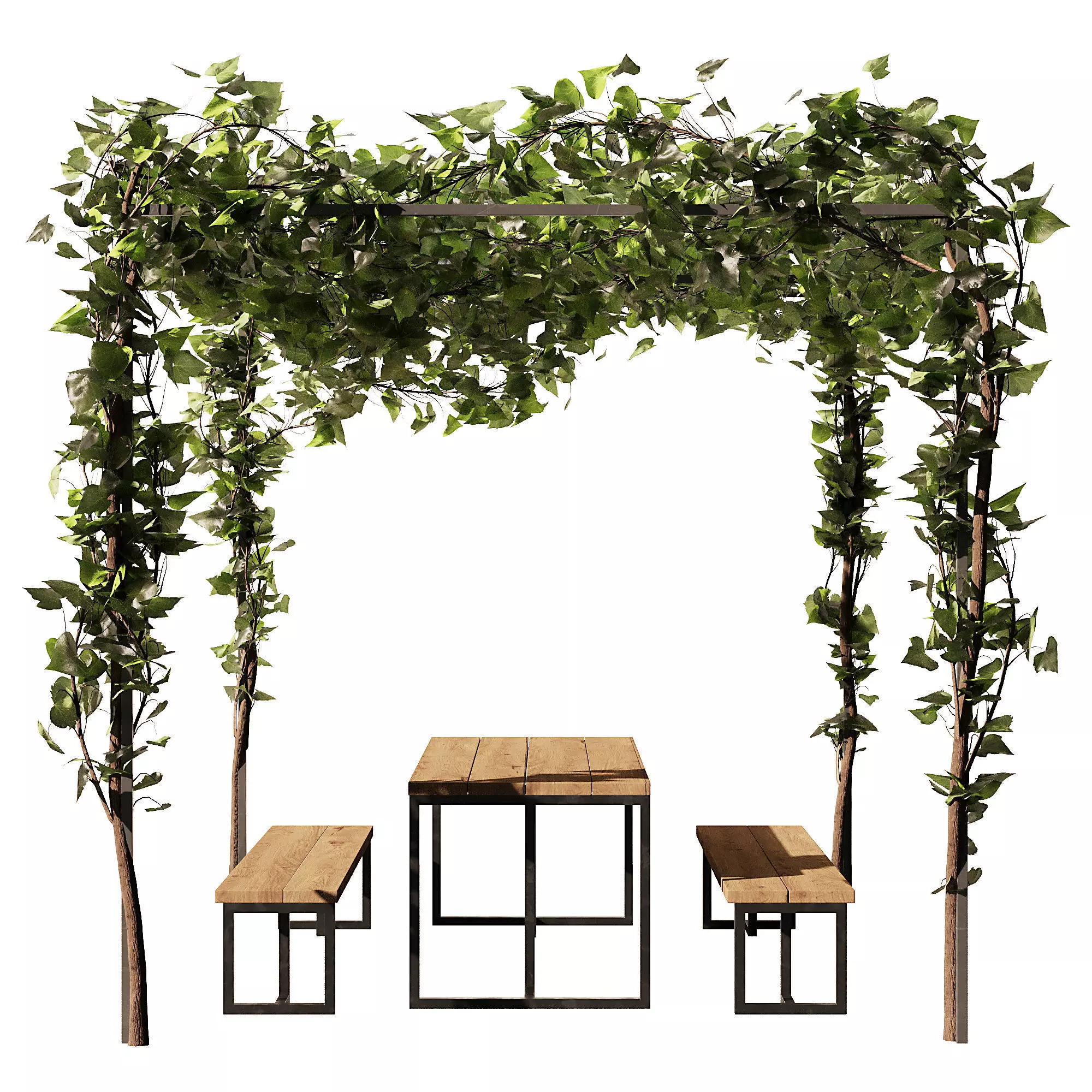 Outdoor Plant - Arbour Set1 3D model_0