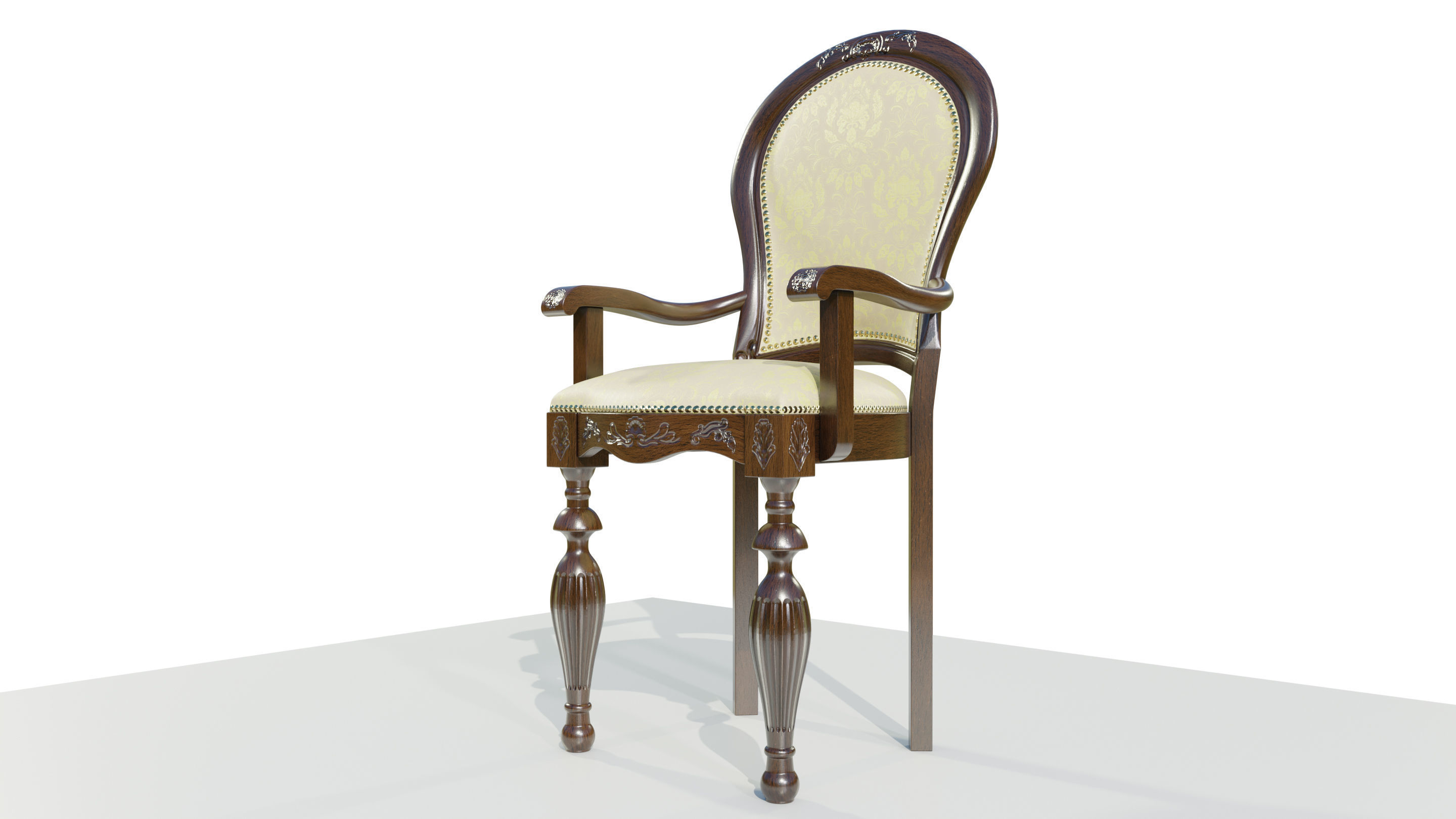 Classic Chair 3D model_7