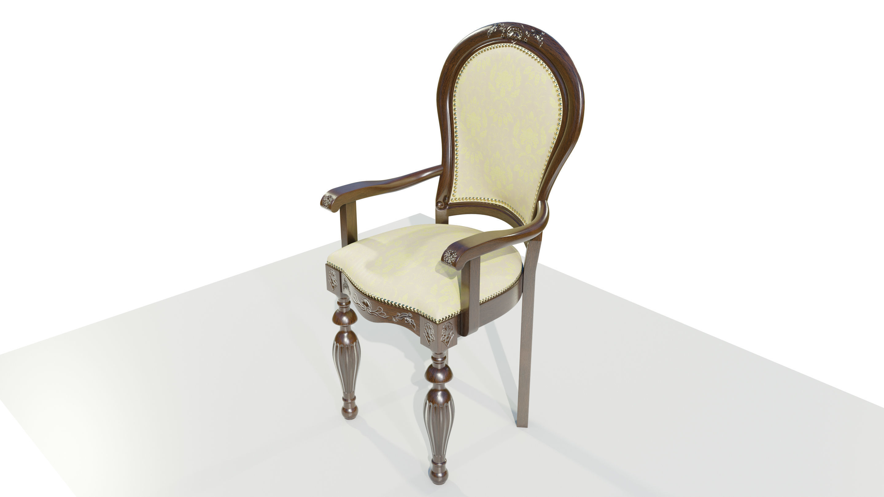 Classic Chair 3D model_3