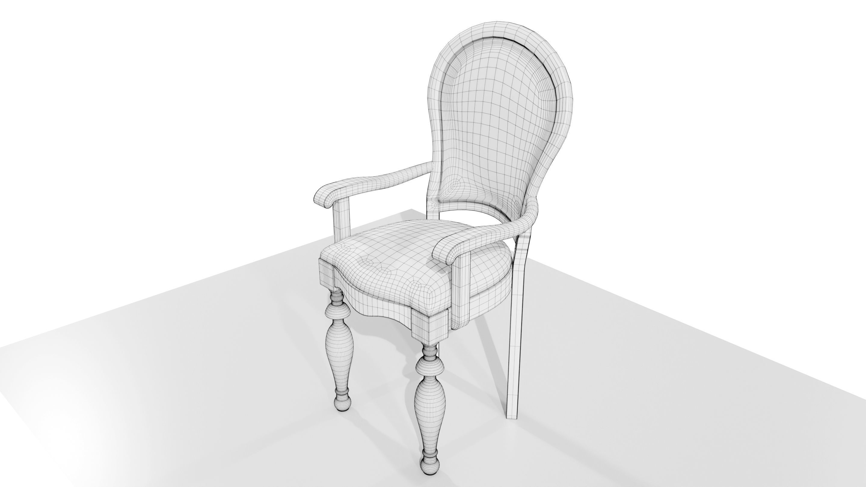Classic Chair 3D model_13