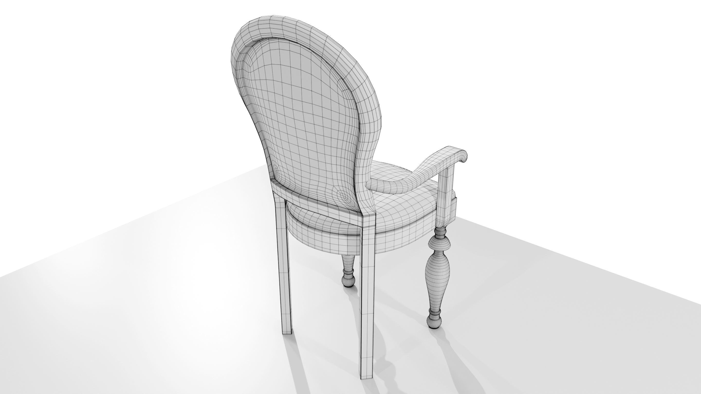 Classic Chair 3D model_15