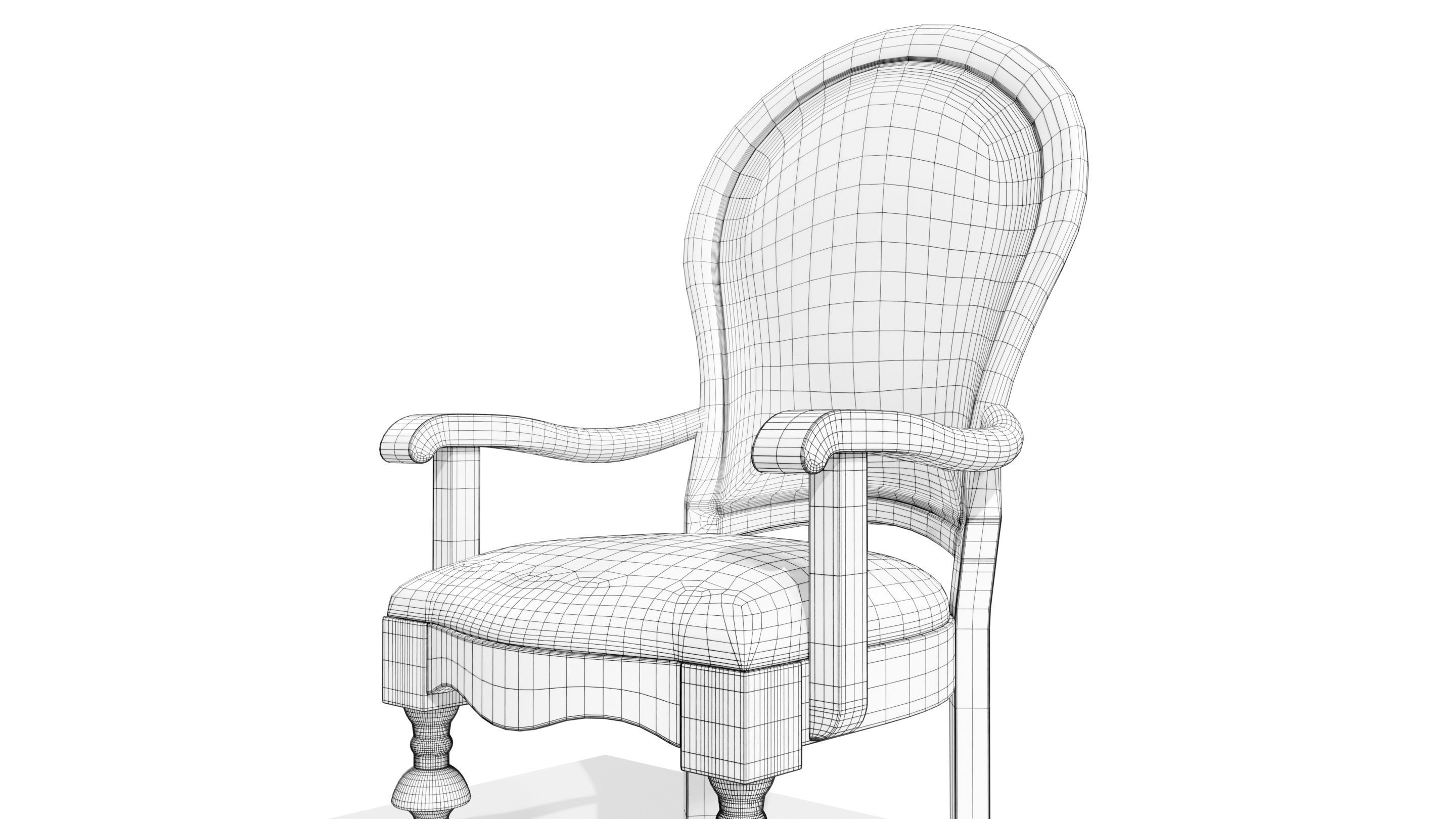 Classic Chair 3D model_18