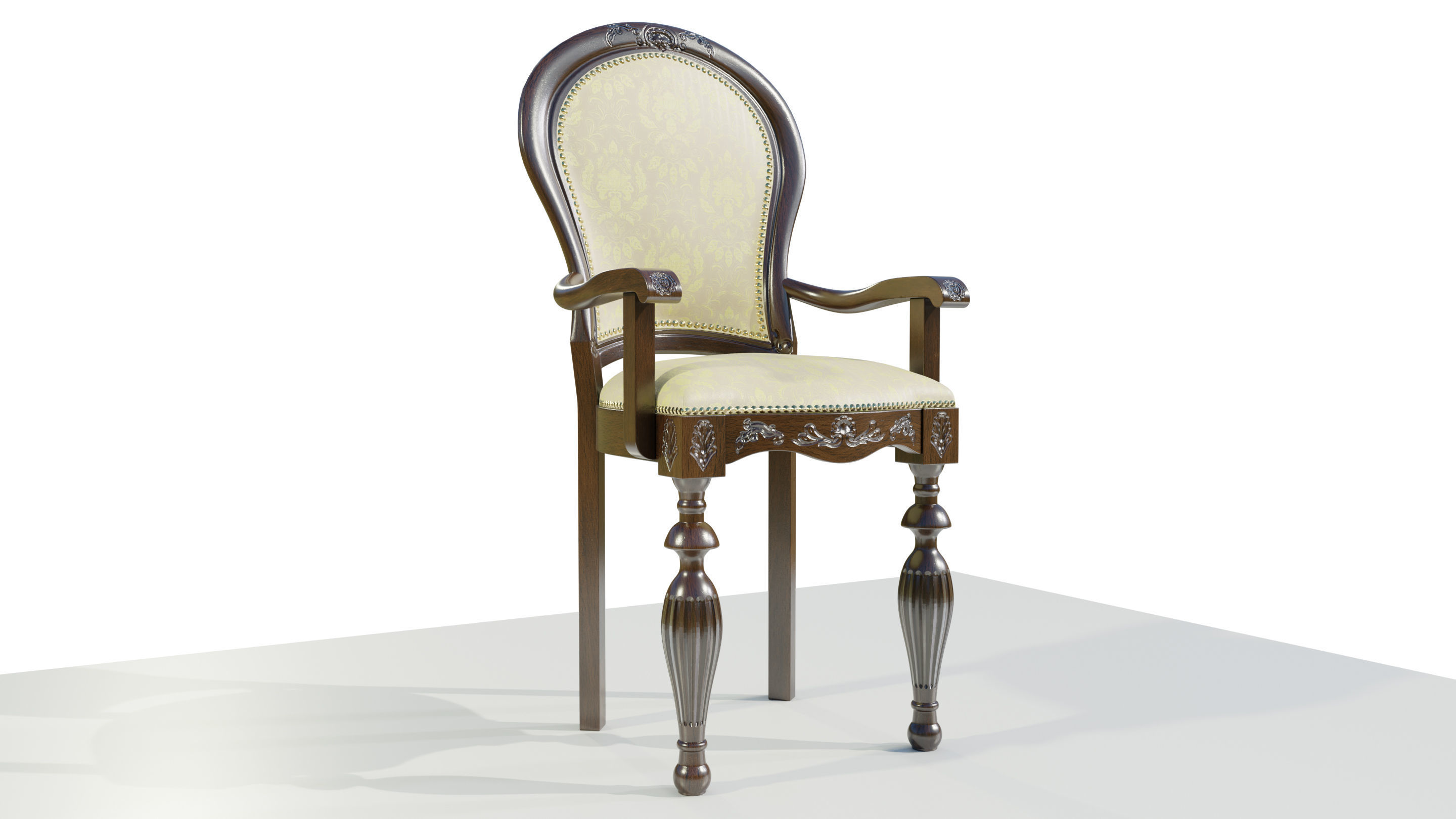 Classic Chair 3D model_6