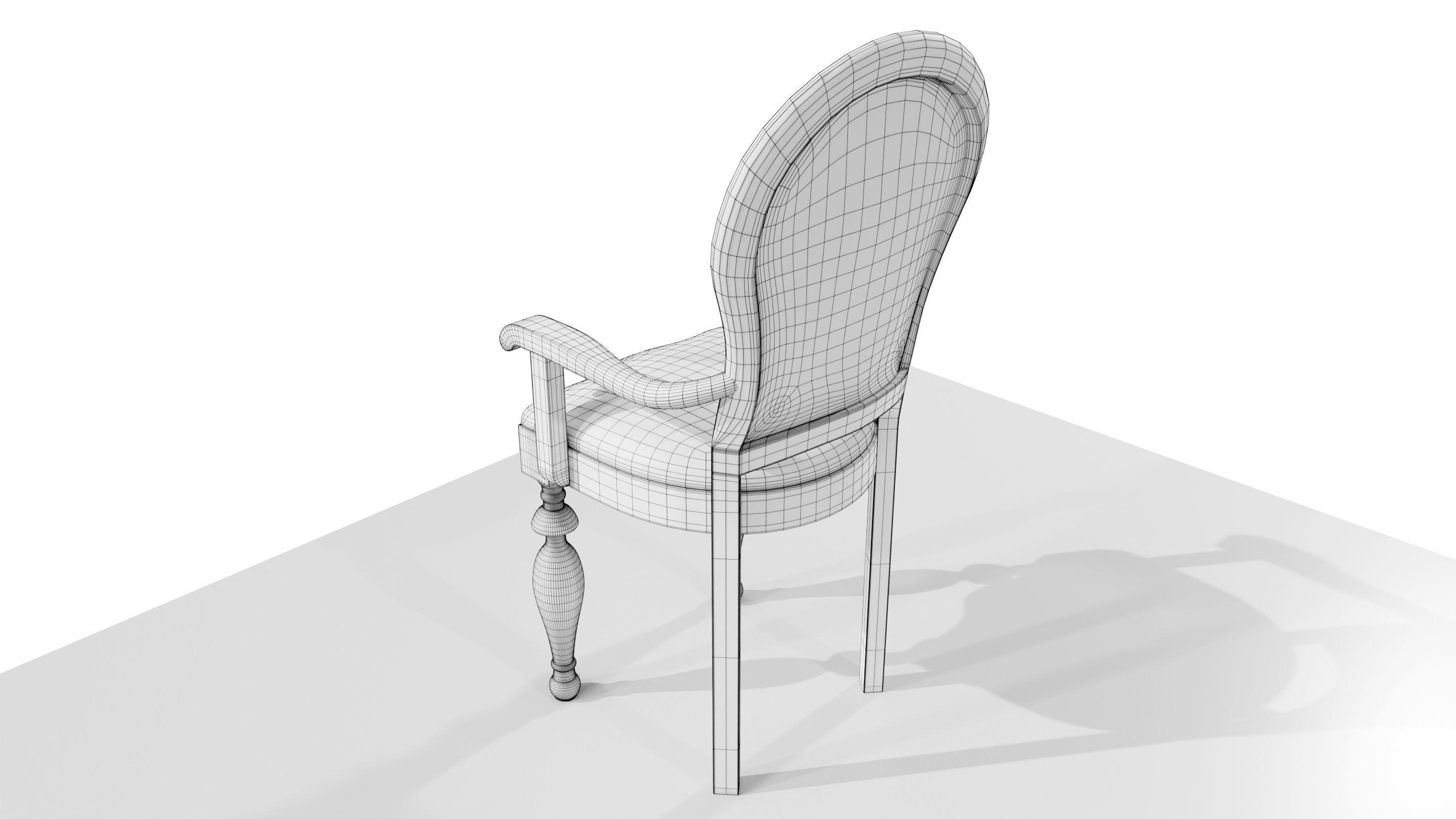 Classic Chair 3D model_14
