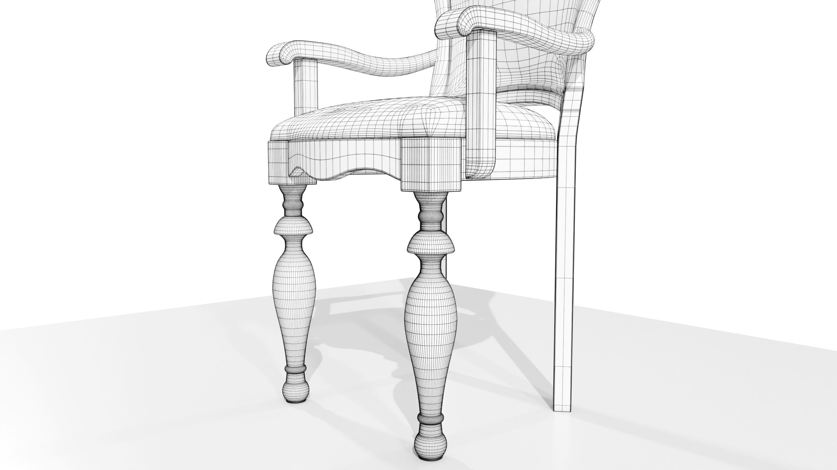 Classic Chair 3D model_19