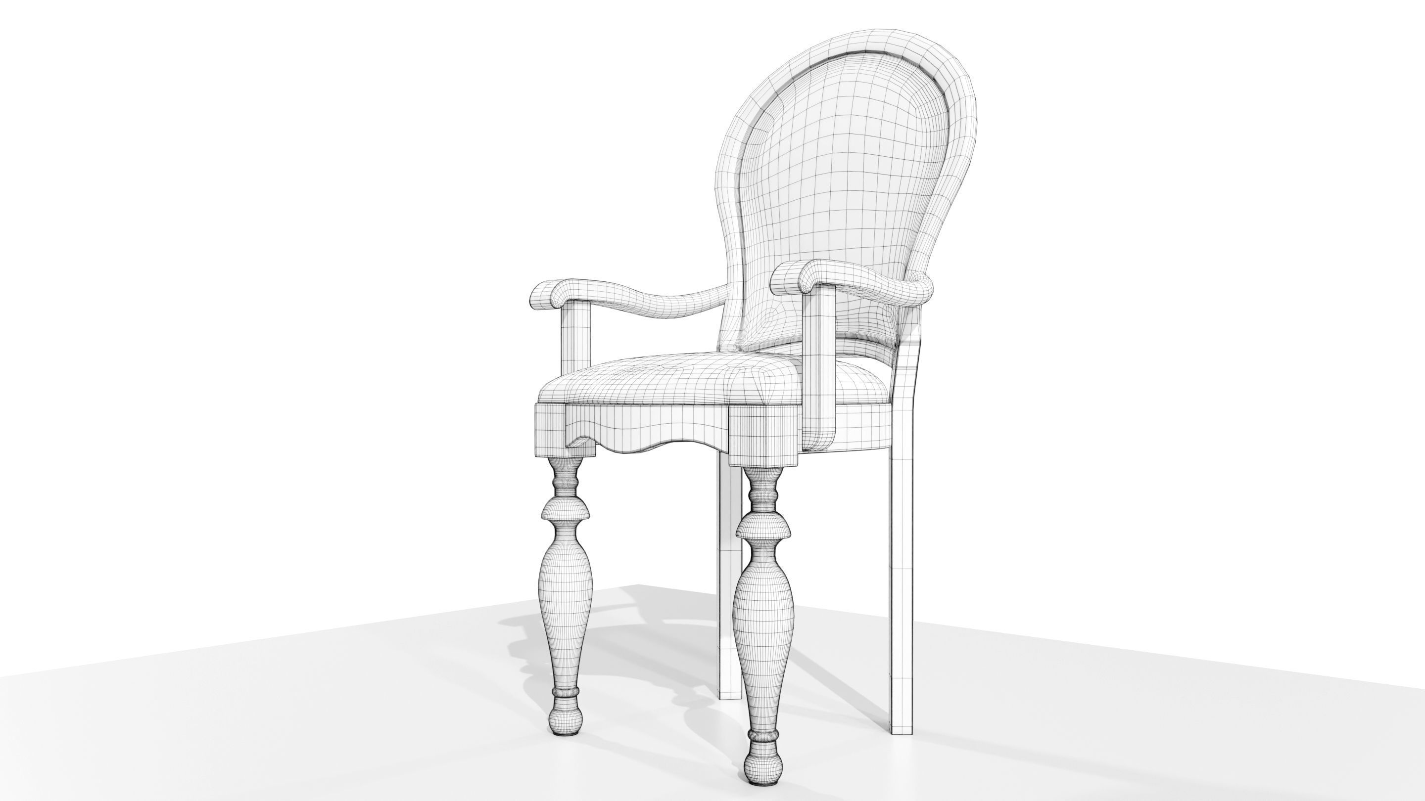 Classic Chair 3D model_17