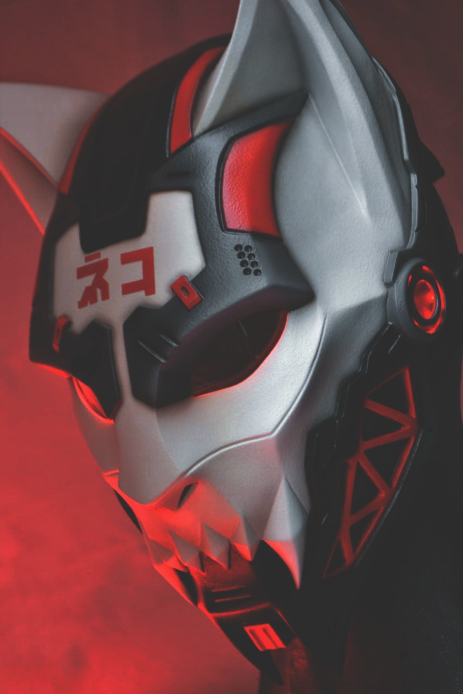 CYBER CAT v2 -  sci fi mask - digital STL FILE for 3D-PRINTING 3D print model_9