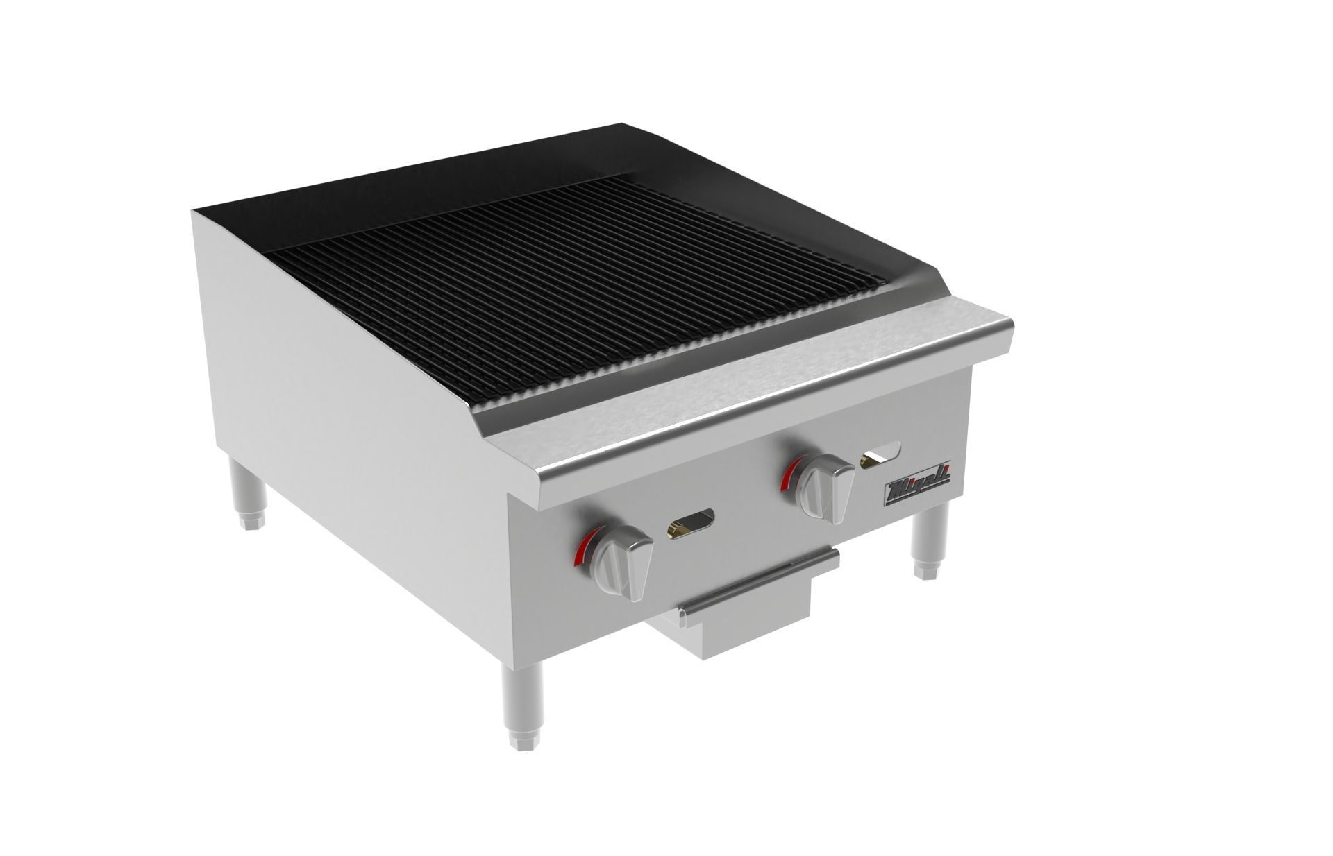  Wide Radiant Broiler 24 in  3D model_4
