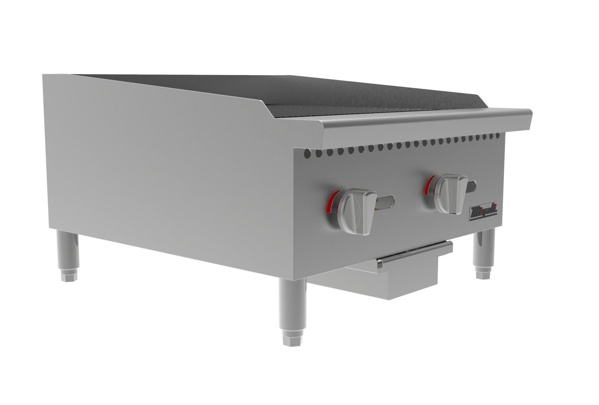  Wide Radiant Broiler 24 in  3D model_2