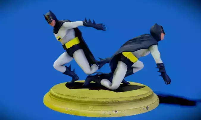 Adam West Batman 1966 3D Model Ready to Print STL