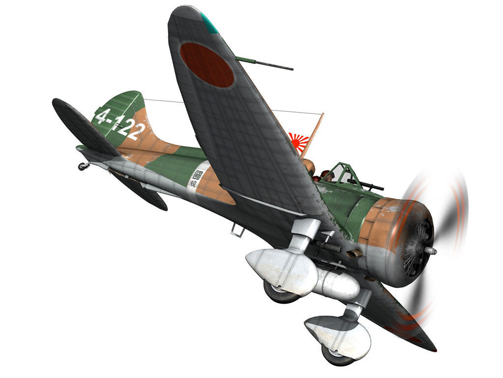 Mitsubishi A5M2 Type96 - Claude 3D model_6