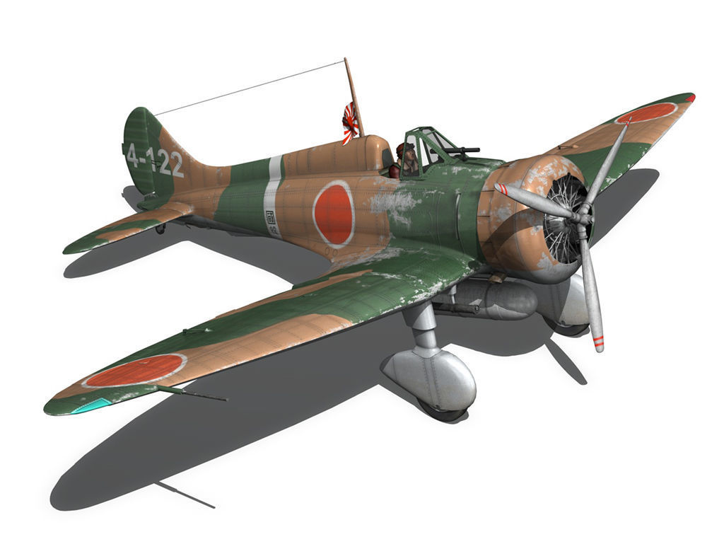 Mitsubishi A5M2 Type96 - Claude 3D model_8
