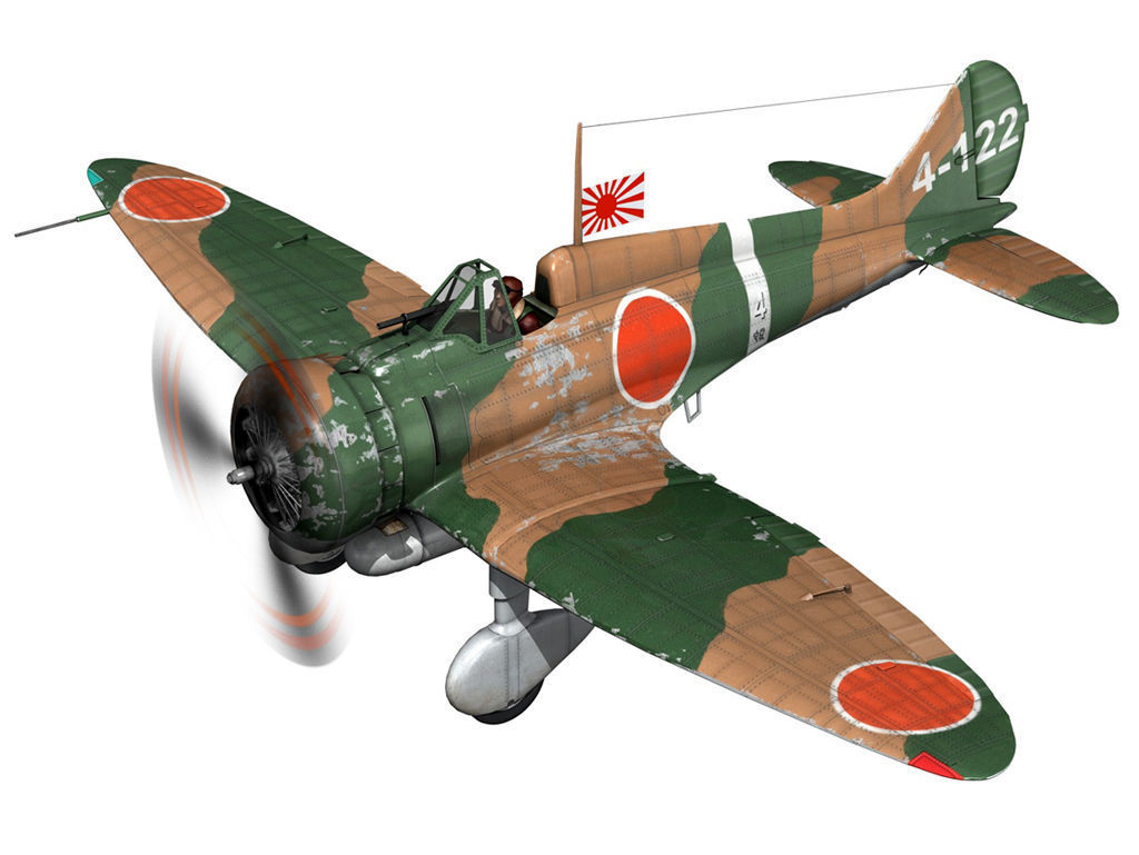 Mitsubishi A5M2 Type96 - Claude 3D model_2