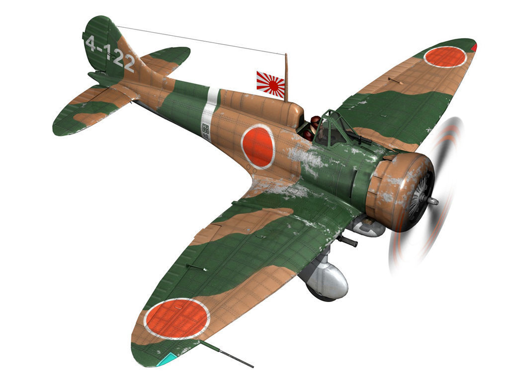 Mitsubishi A5M2 Type96 - Claude 3D model_7