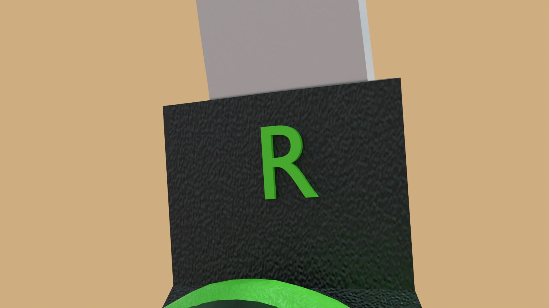 Biohazard gaming headset Low-poly 3D model_11