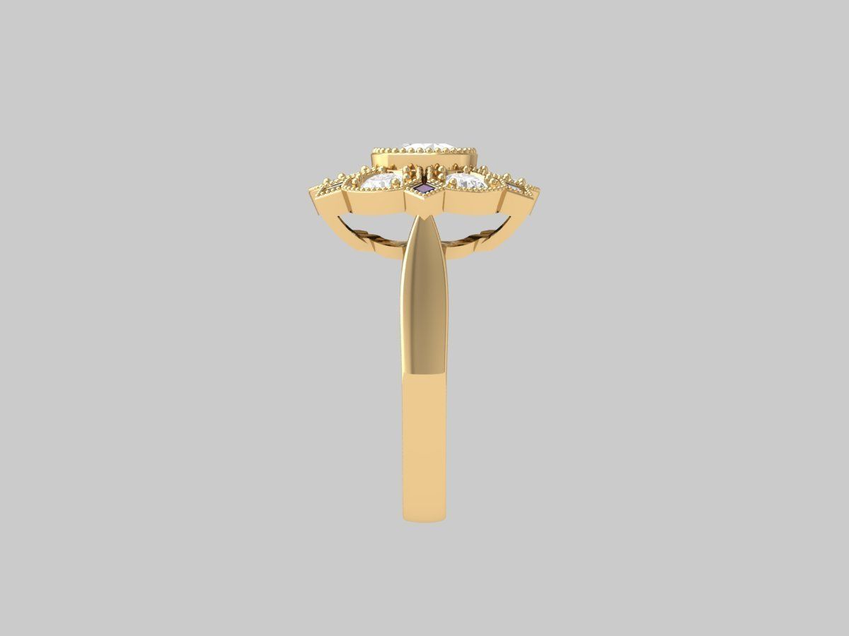 Wedding Ring 3D print model_6