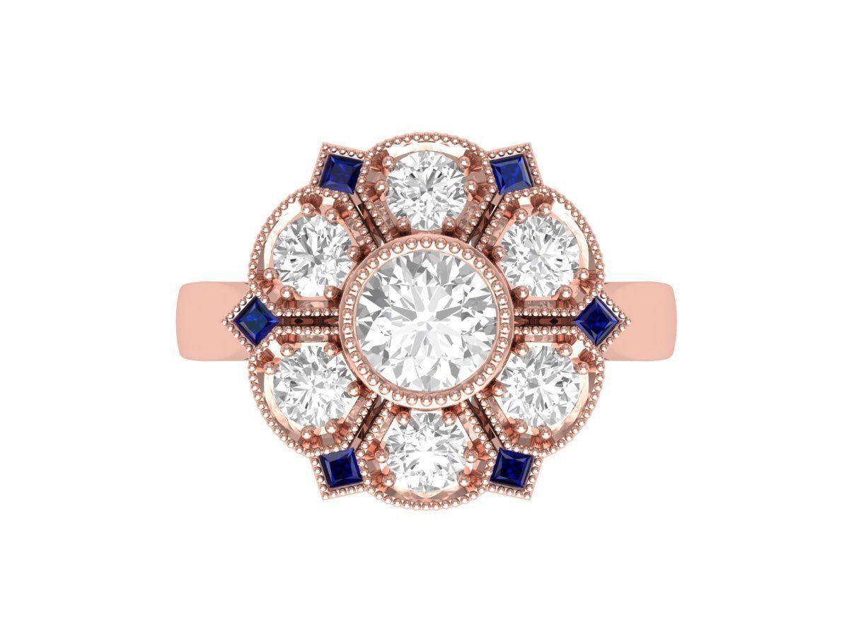 Wedding Ring 3D print model_1