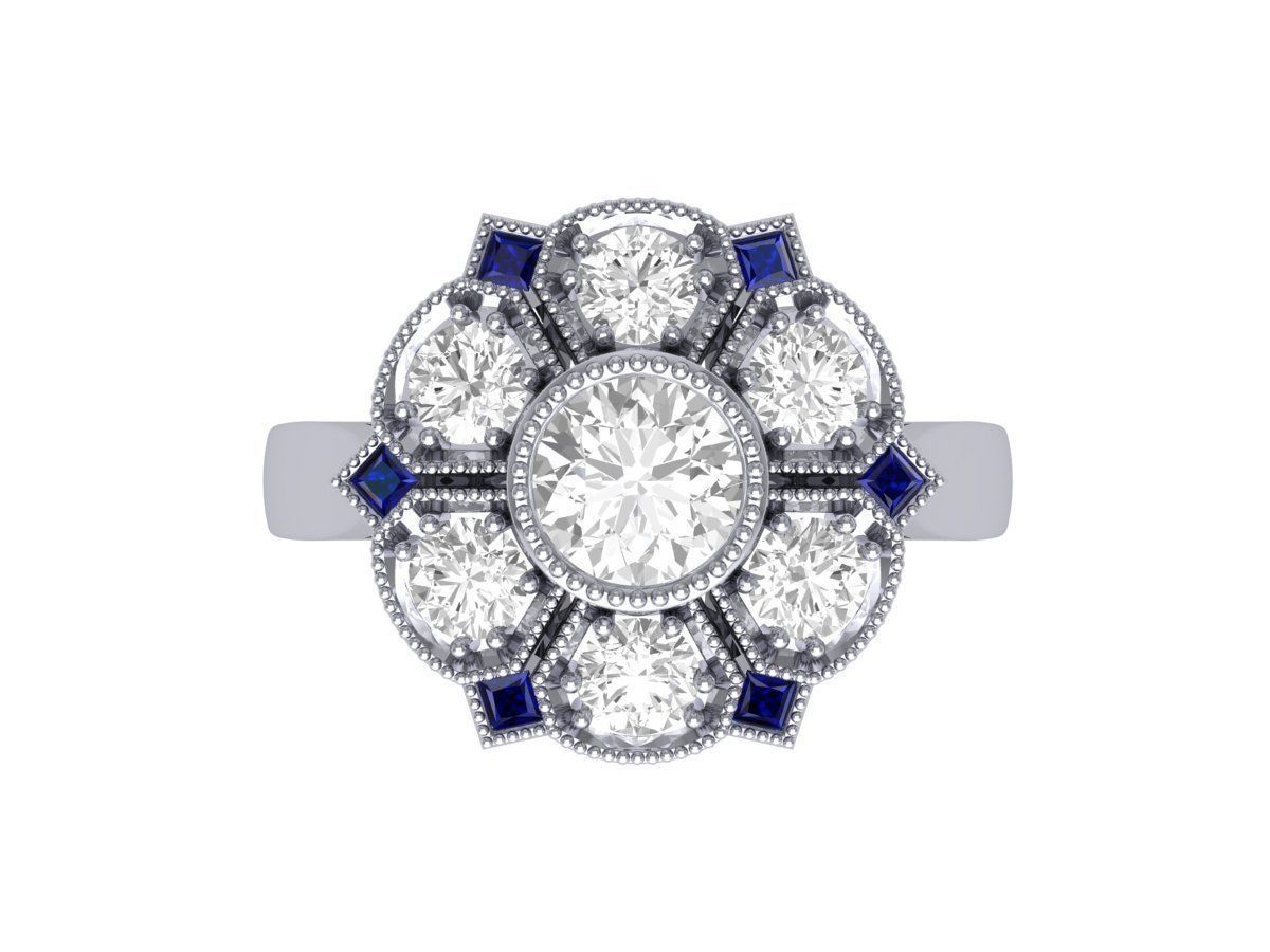 Wedding Ring 3D print model_2