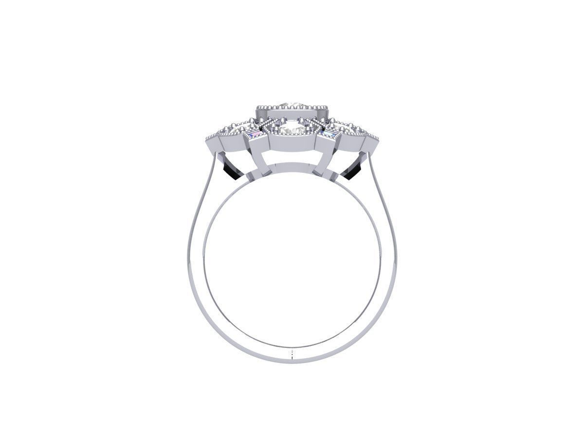 Wedding Ring 3D print model_10