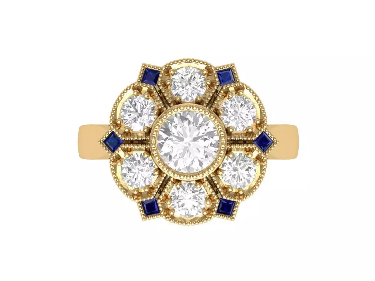 Wedding Ring 3D print model_0