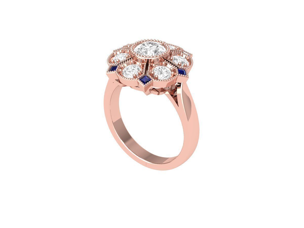 Wedding Ring 3D print model_4