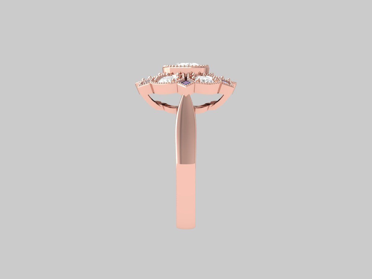 Wedding Ring 3D print model_7