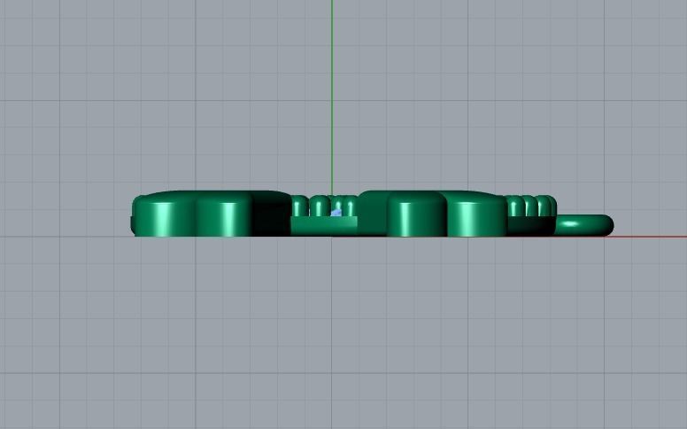 skull pendant 3D print model_9