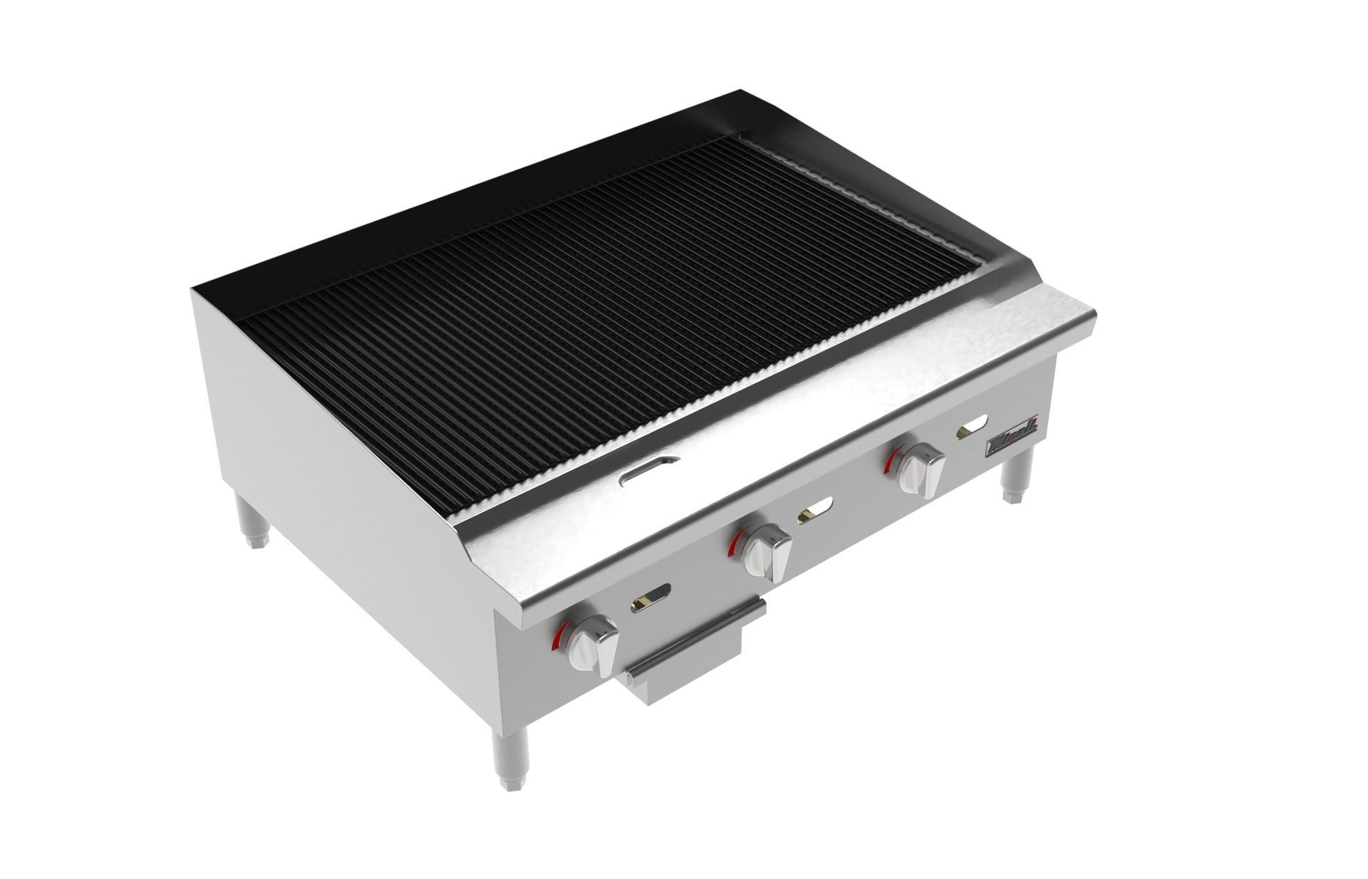 Wide Radiant Broiler 36 in - 105000 BTU 3D model_4