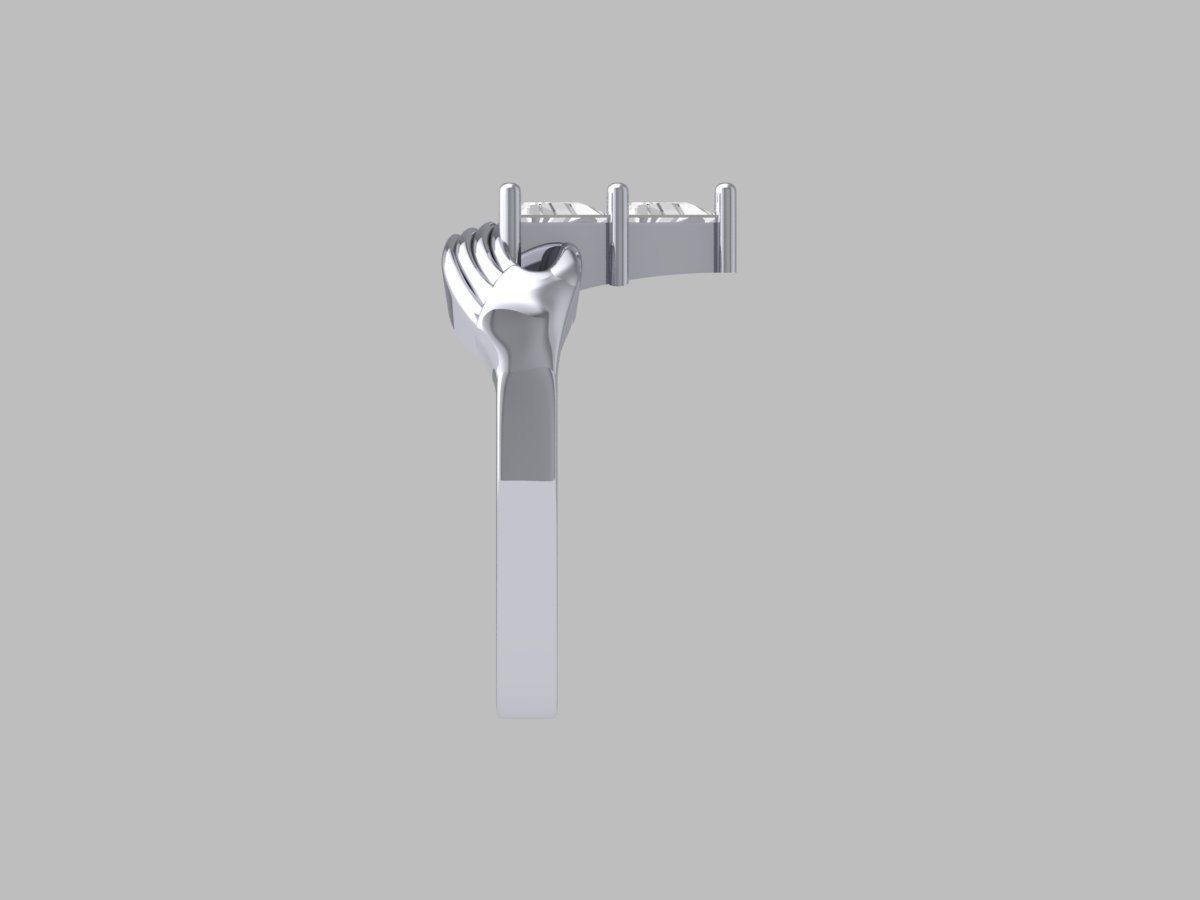 Wedding Ring 3D print model_10