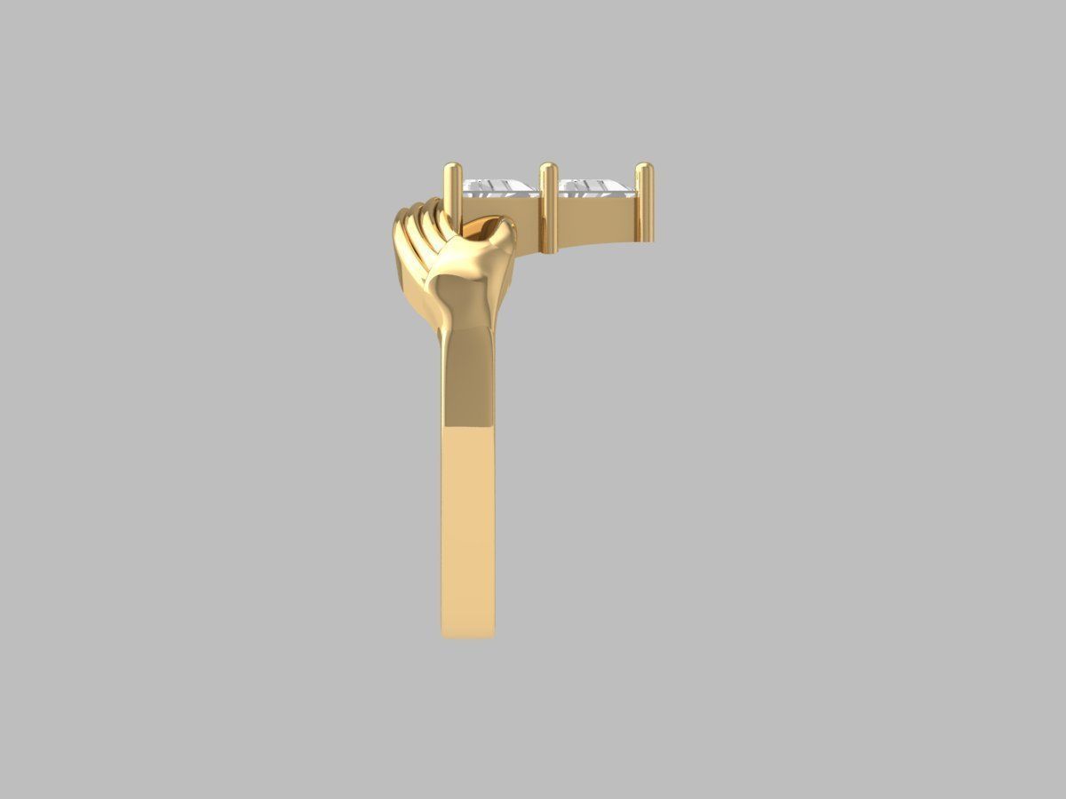 Wedding Ring 3D print model_11