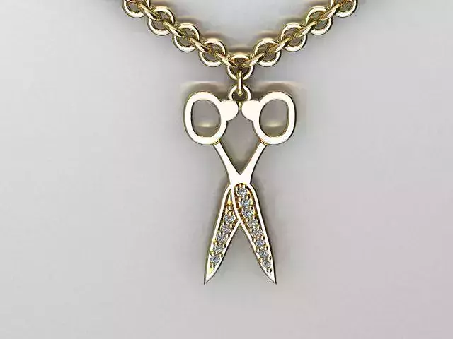 scissor pendant