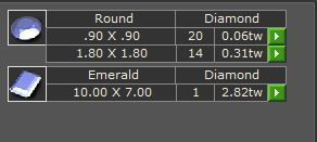 Emerald Solitaire Ring With Side Stone 3D print model_12