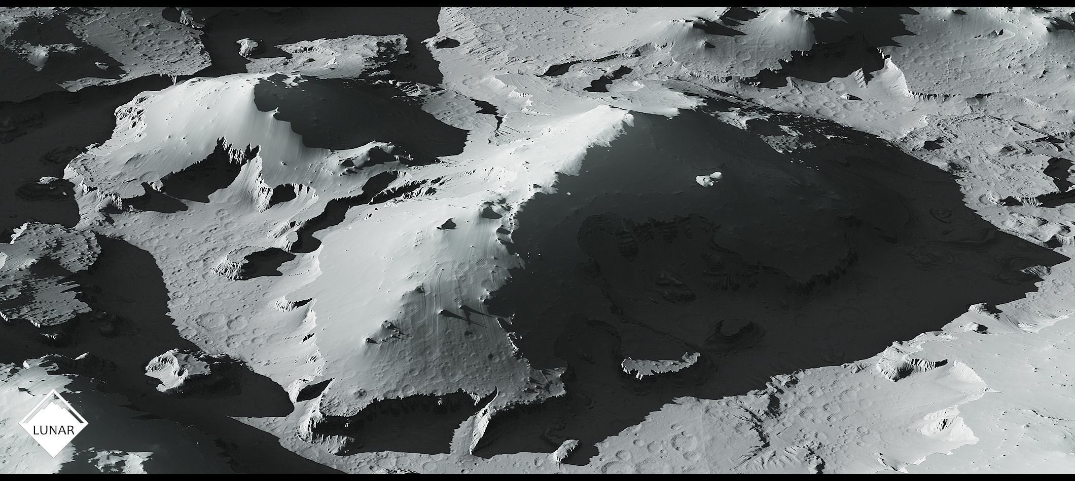 Moon Landscape Pack - World Machine Low-poly 3D model_10